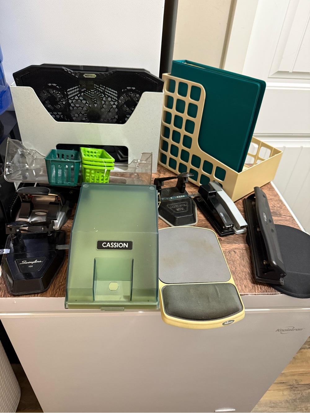 Cassıon Green Desktop File Sorter & Office Organizer